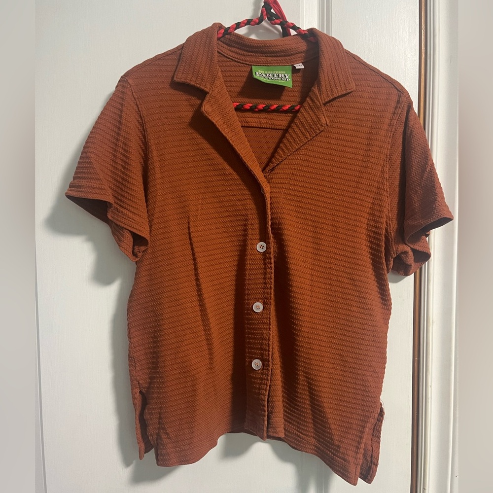 Big Bud Press Rust Casual Button Down Shirt